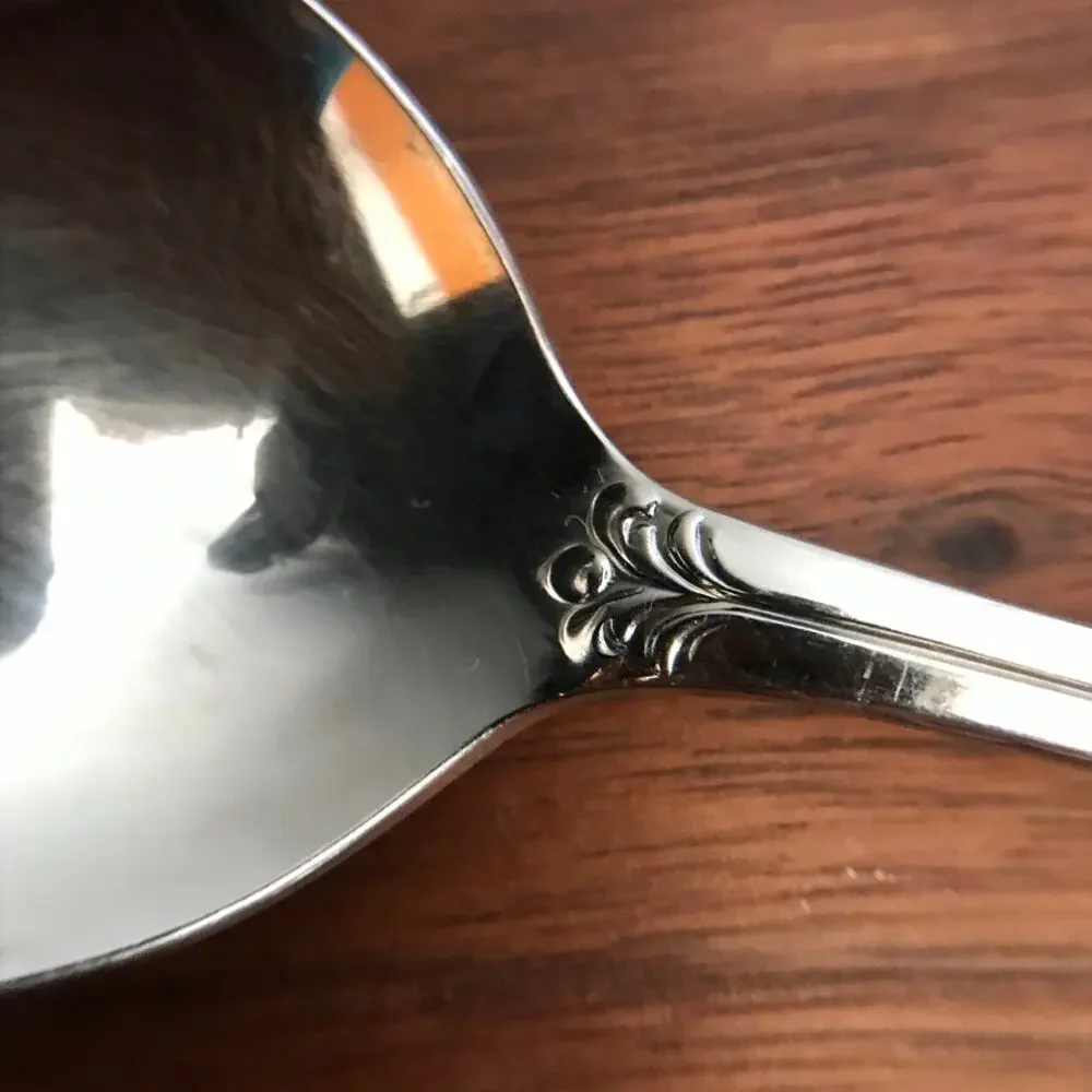 Oneida Community CHANDELIER Stainless Glossy Round Bowl Gumbo/Soup Spoon